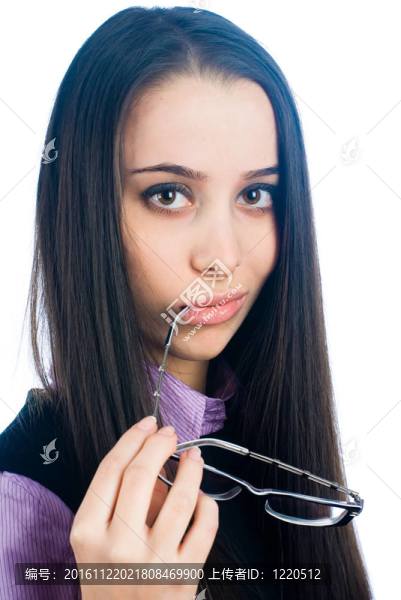 戴眼鏡的女孩
