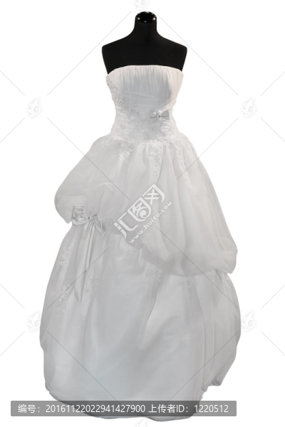 婚紗模特身上
