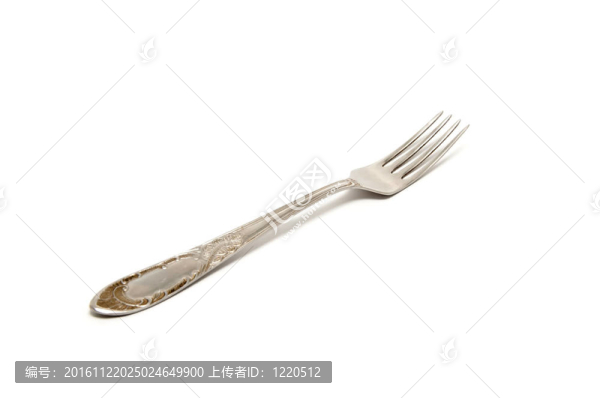 白色背景上的閃光叉