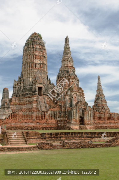 我wattanaram；Ayutthaya；泰國