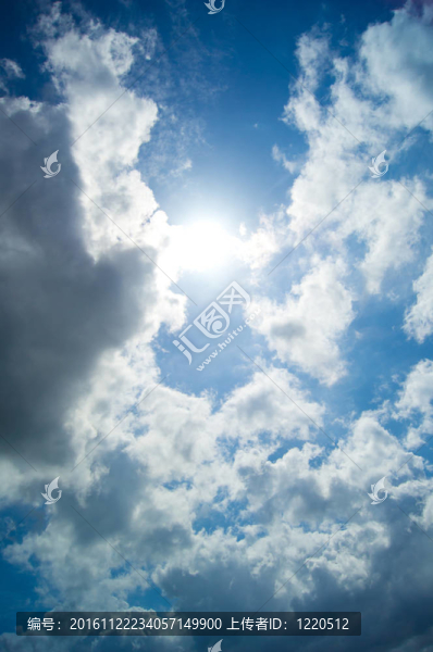 天空中的太陽