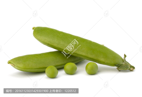 鮮綠豌豆莢