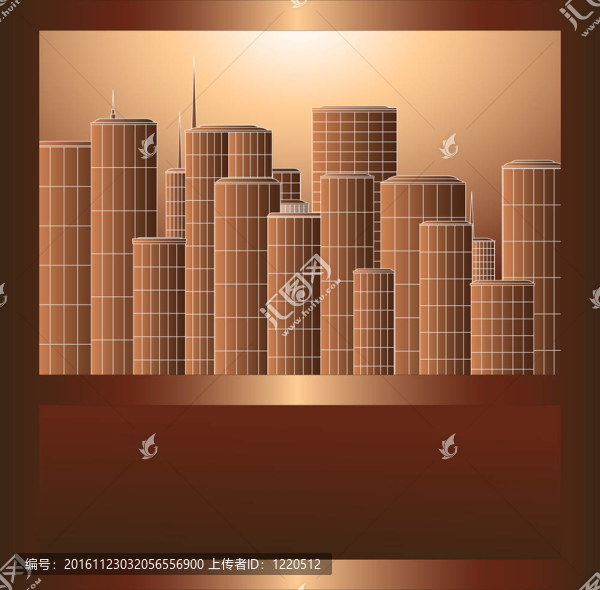 在棕色的金屬框架scyscrapers