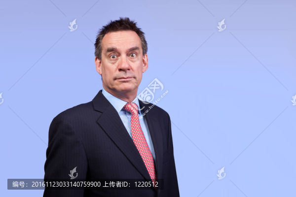 震驚的生意人
