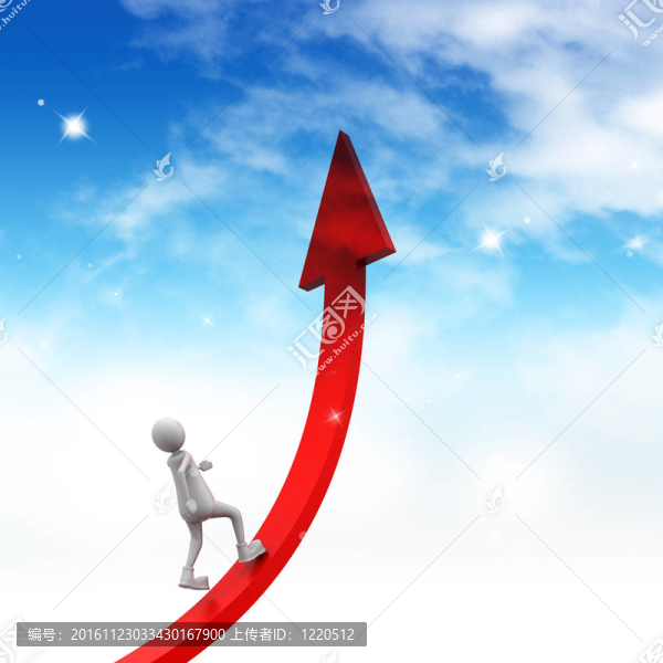 向天空移動