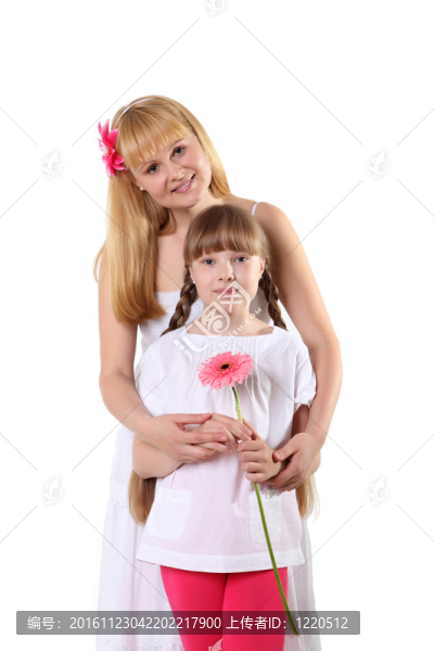 母親與女兒在工作室
