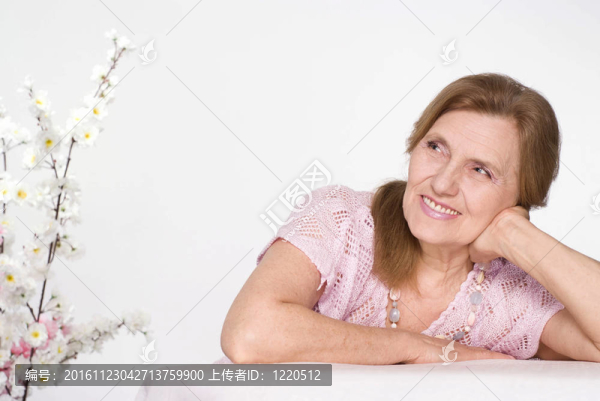 漂亮的老婦人
