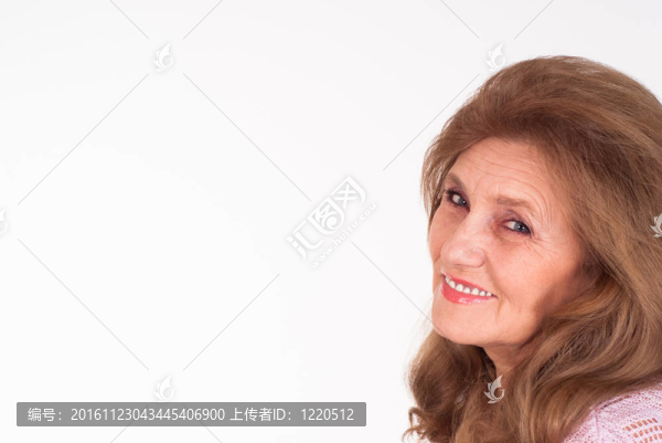 漂亮的老婦人