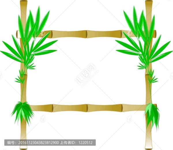 黃色的竹架