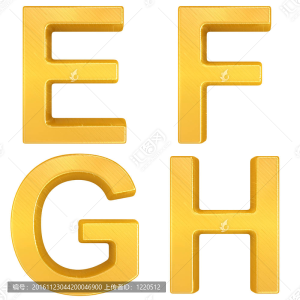 黃金字母E；F；G；H