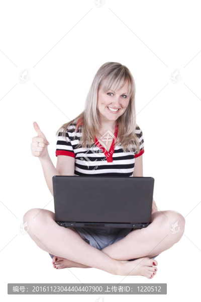 女孩用筆記本