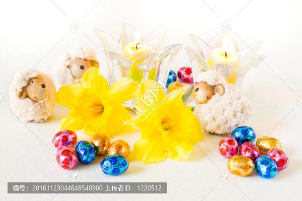 復(fù)活節(jié)彩蛋巧克力裝飾
