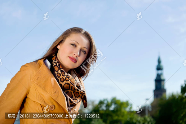 年輕美麗的女人的肖像