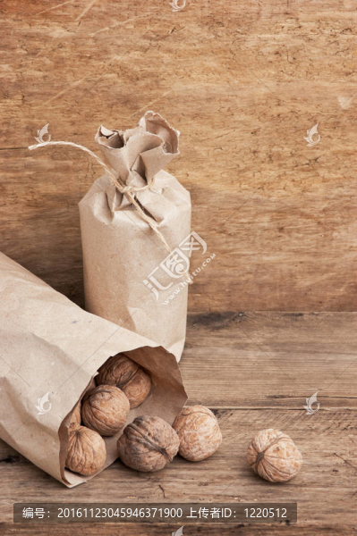 核桃里的牛皮紙包