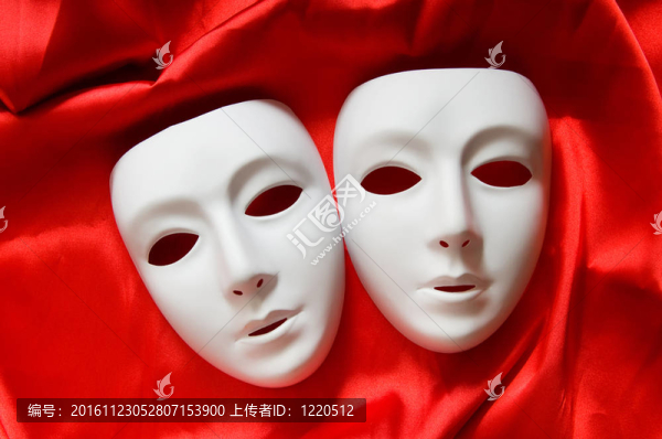 劇場(chǎng)概念與白色塑料面具