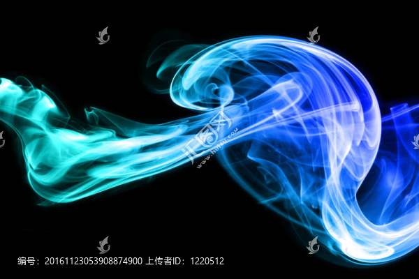 藍色的煙霧