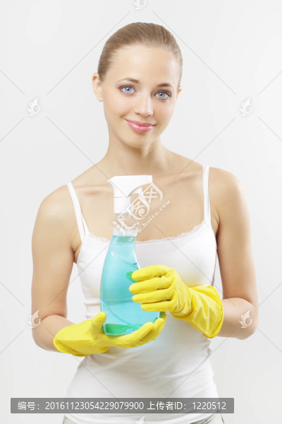 女手持玻璃清洗機(jī)?；疑谋尘? title=