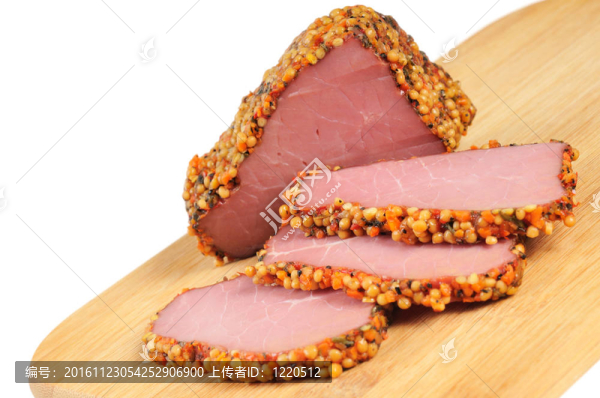 一塊含香料的火腿