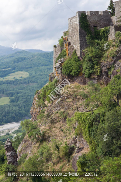 Bardi,Castle。Emilia,Romagna。意大利.