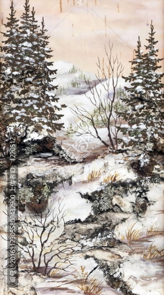 冬季西伯利亞景觀