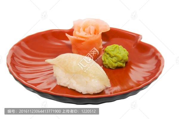 美味的壽司孤立在白色背景