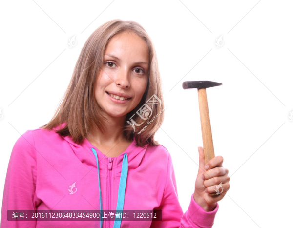 女人用錘