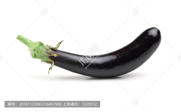 茄子孤立在白色背景