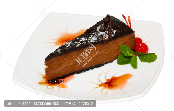 甜點(diǎn)-綠色薄荷芝士蛋糕