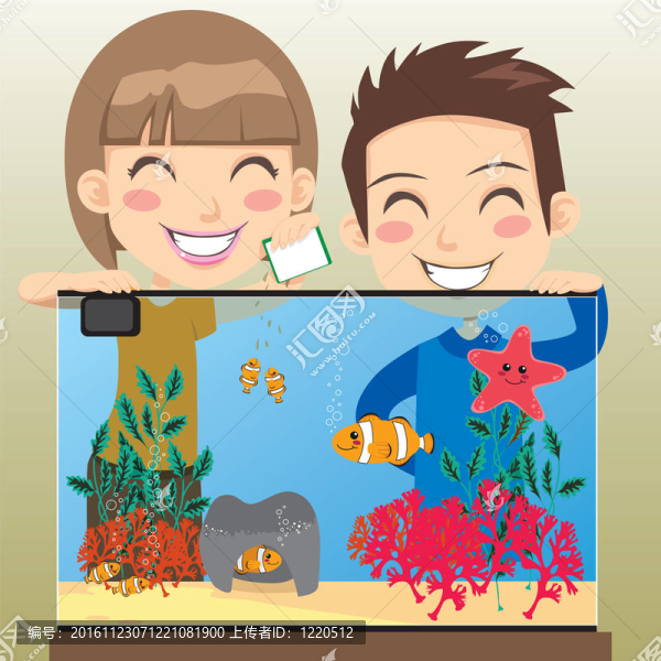 快樂的孩子們，水族館