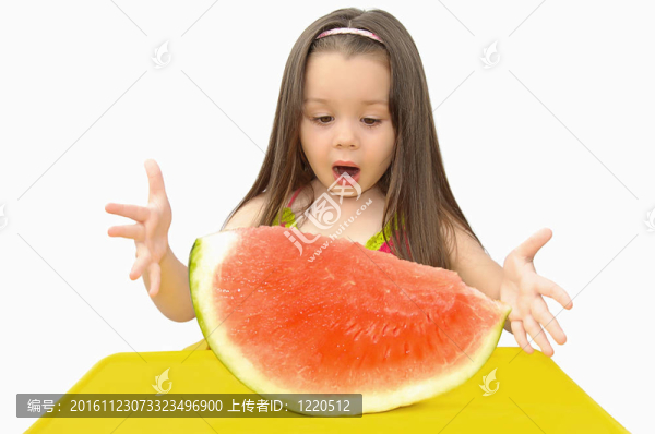 西瓜的女孩