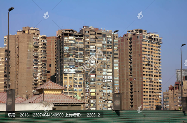 開羅骯臟的城市建筑