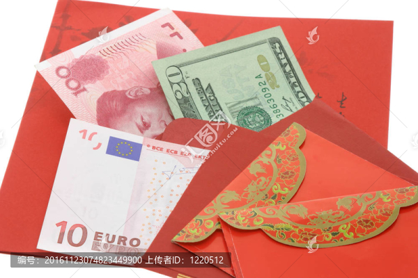 中國新年紅包和紙幣
