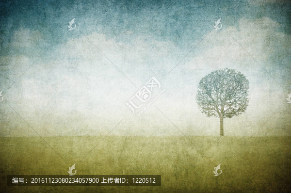 在老式紙一棵樹垃圾圖像