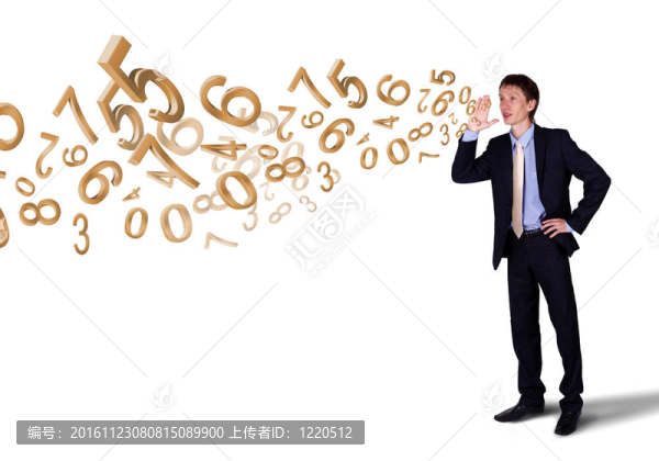商人用數(shù)字和符號(hào)叫喊