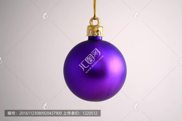 紫色圣誕球