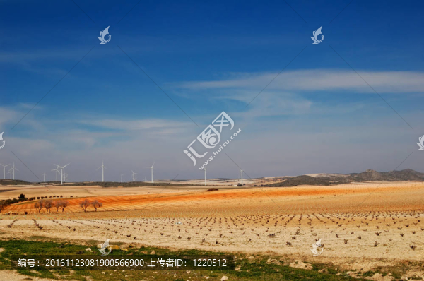 西班牙景觀與風(fēng)力發(fā)電機(jī)