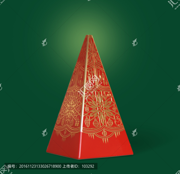 圣誕樹造型的禮盒