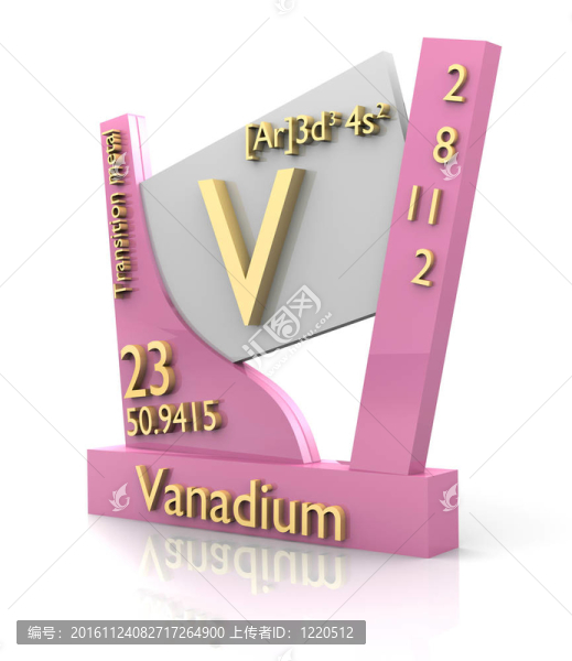釩形成的元素周期表-,V2