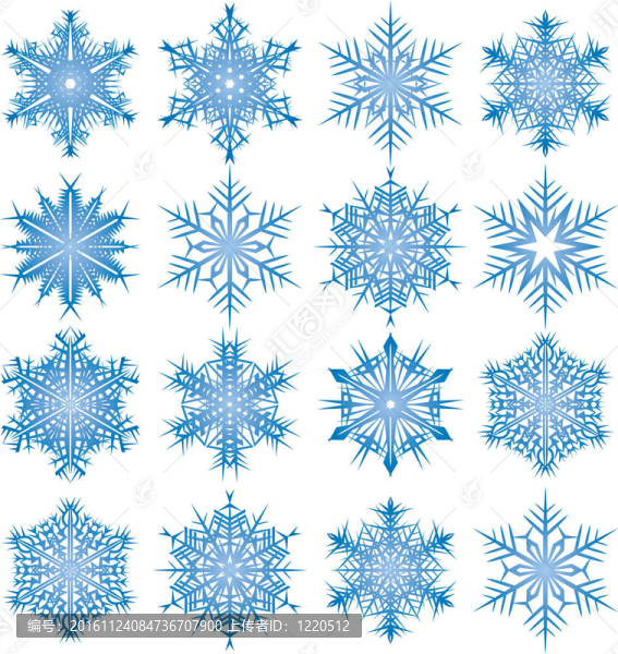 藍色的雪花