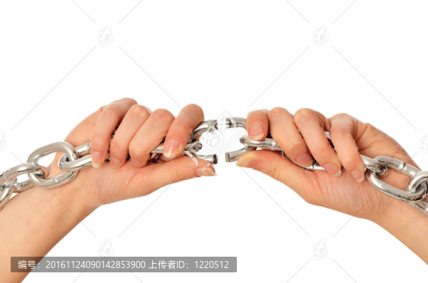 撕裂一個(gè)沉重的鎖鏈