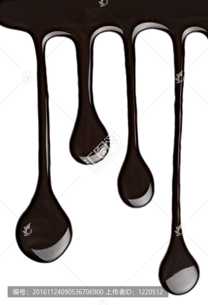 巧克力糖漿流甜食品