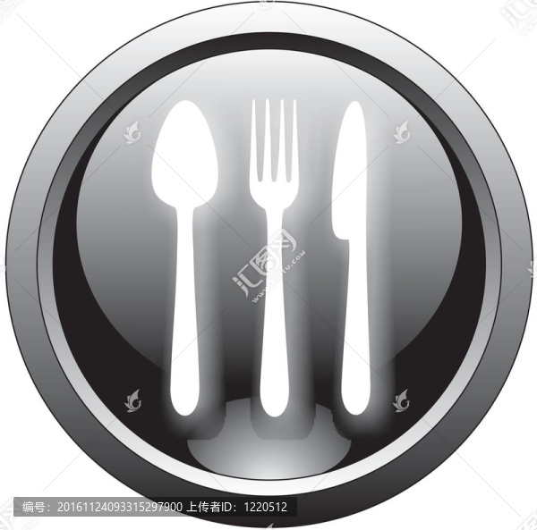 餐廳按鈕或圖標(biāo)