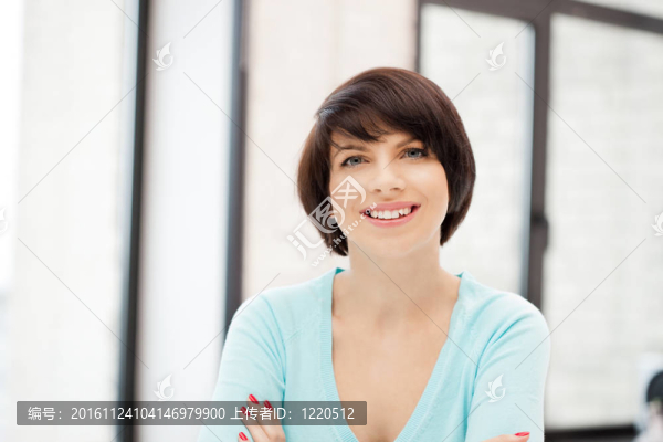 幸福和微笑的女人