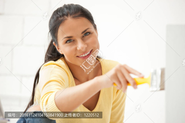可愛的家庭主婦畫