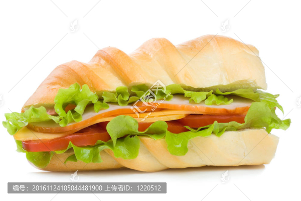 火腿蔬菜三明治