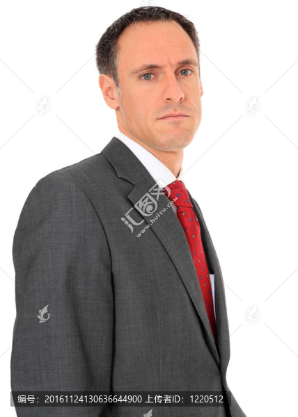 嚴肅的商人