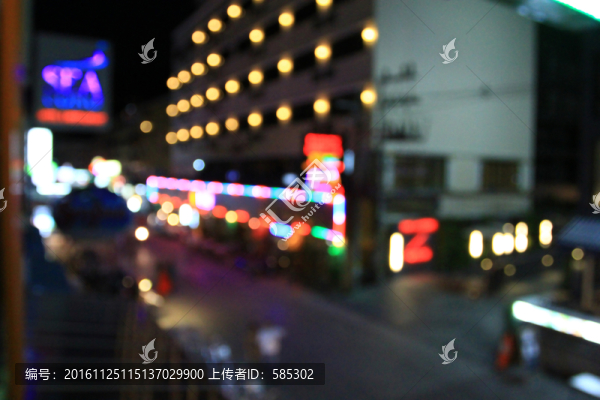 朦朧的街道