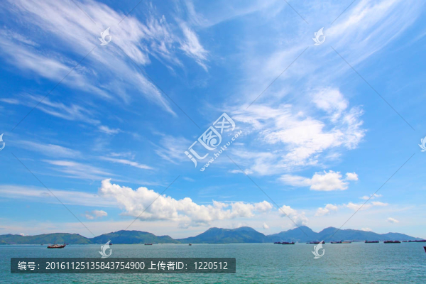 香港在夏天的時候海景
