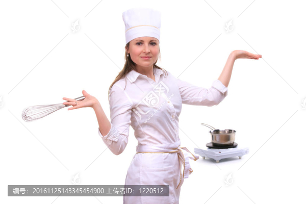 美女廚房的女人