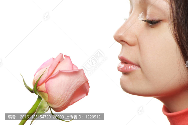 一個(gè)女人的玫瑰特寫
